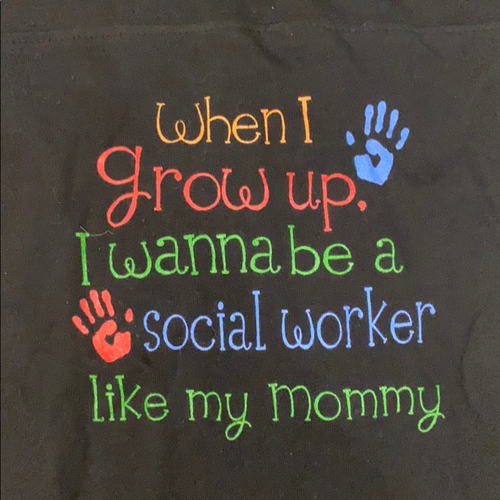 social worker like mommy nwot onesie sz 12 months